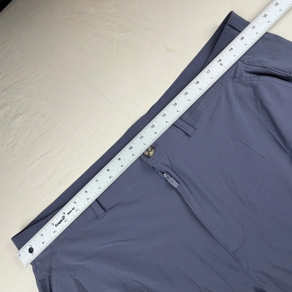 GenTeal DOCKSIDE Performance Golf Shorts Mens 42 Blue Solid Stretch Flat‎ Front